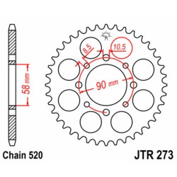Couronne JT SPROCKETS acier...