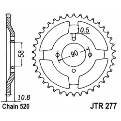 Couronne JT SPROCKETS acier...