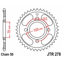 Couronne JT SPROCKETS acier...
