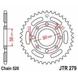 Couronne JT SPROCKETS acier...