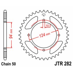 Couronne JT SPROCKETS acier...
