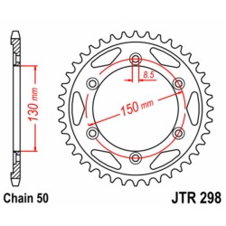 Couronne JT SPROCKETS acier...