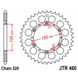 Couronne JT SPROCKETS acier...