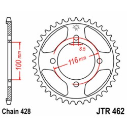 Couronne JT SPROCKETS acier...