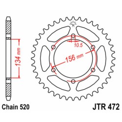 Couronne JT SPROCKETS acier...