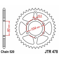 Couronne JT SPROCKETS acier...