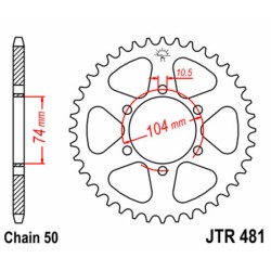 Couronne JT SPROCKETS acier...