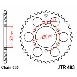 Couronne JT SPROCKETS acier...