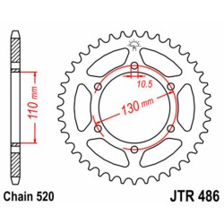 Couronne JT SPROCKETS acier...