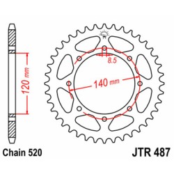 Couronne JT SPROCKETS acier...