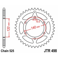 Couronne JT SPROCKETS acier...