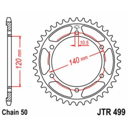Couronne JT SPROCKETS acier...