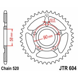 Couronne JT SPROCKETS acier...