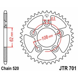 Couronne JT SPROCKETS acier...