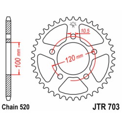 Couronne JT SPROCKETS acier...
