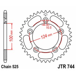 Couronne JT SPROCKETS acier...