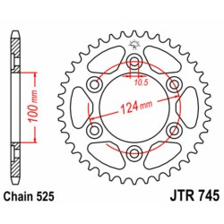 Couronne JT SPROCKETS acier...
