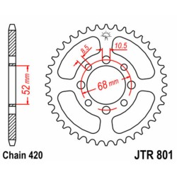 Couronne JT SPROCKETS acier...