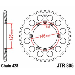 Couronne JT SPROCKETS acier...