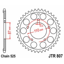 Couronne JT SPROCKETS acier...