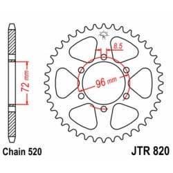 Couronne JT SPROCKETS acier...