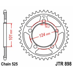 Couronne JT SPROCKETS acier...