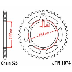 Couronne JT SPROCKETS acier...