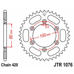 Couronne JT SPROCKETS acier...
