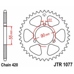 Couronne JT SPROCKETS acier...