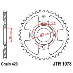 Couronne JT SPROCKETS acier...