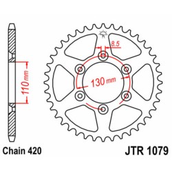 Couronne JT SPROCKETS acier...