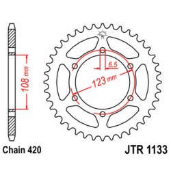 Couronne JT SPROCKETS acier...