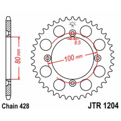Couronne JT SPROCKETS acier...