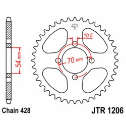 Couronne JT SPROCKETS acier...