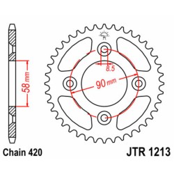 Couronne JT SPROCKETS acier...