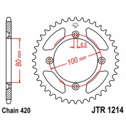 Couronne JT SPROCKETS acier...