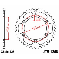 Couronne JT SPROCKETS acier...