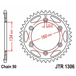 Couronne JT SPROCKETS acier...