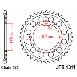 Couronne JT SPROCKETS acier...