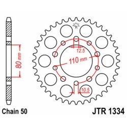 Couronne JT SPROCKETS acier...