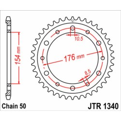 Couronne JT SPROCKETS acier...