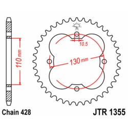 Couronne JT SPROCKETS acier...
