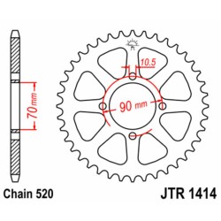 Couronne JT SPROCKETS acier...
