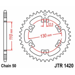 Couronne JT SPROCKETS acier...