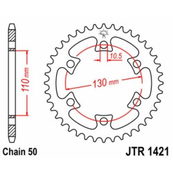 Couronne JT SPROCKETS acier...