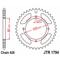 Couronne JT SPROCKETS acier...