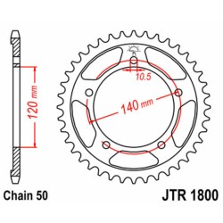 Couronne JT SPROCKETS acier...