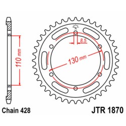 Couronne JT SPROCKETS acier...
