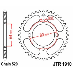Couronne JT SPROCKETS acier...