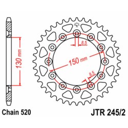Couronne JT SPROCKETS acier...